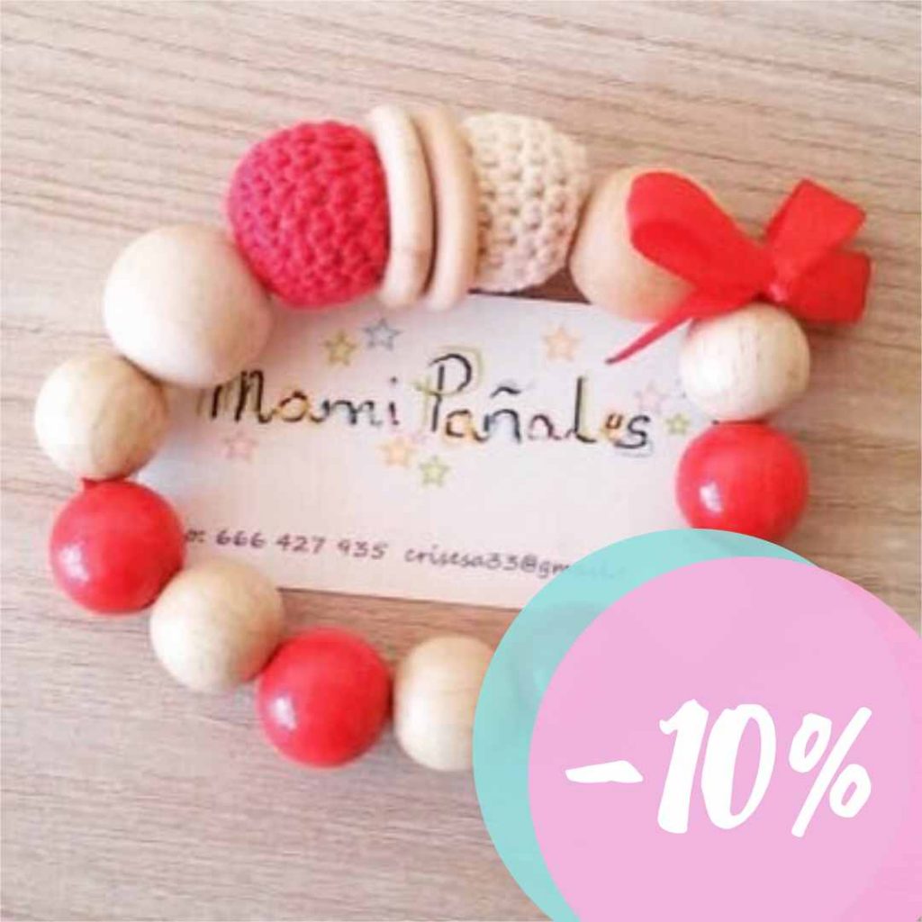 Mordedores y collares de silicona Mami Pañales